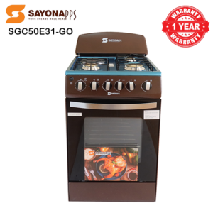 Free Standing Electric Gas Cooker + Electric Oven 50*55 (SGC50E31-GO ) BROWN