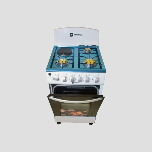 Free Standing Electric Gas Cooker + Gas Oven 50*55 (SGC 50E31-WH) - Image 3