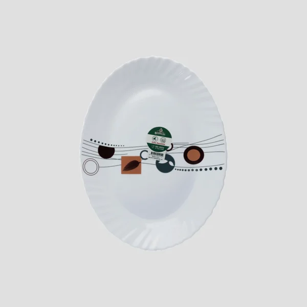 Sayona Chef Oval Plate 12″ with Design