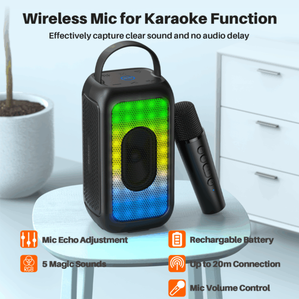 COMING SOON: Bobtot EP20 Porable Karaoke Speaker with 1 mic - Image 2