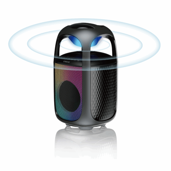 COMING SOON: ENKOR UF65(Black) party Speaker with SoundAura Technology ( 360 Degree Surround sound)