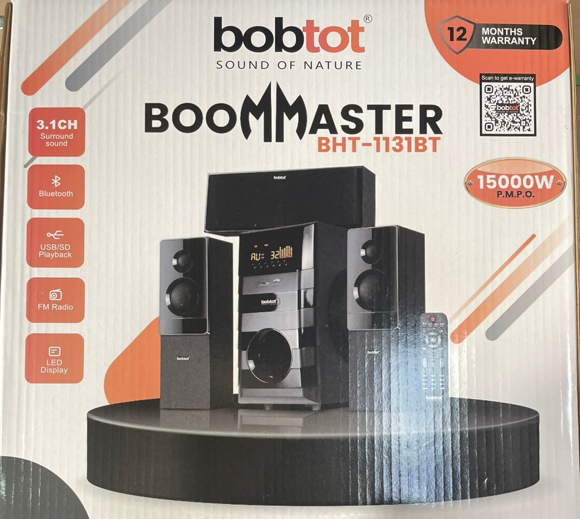 Bobtot BoomMaster BHT-1131BT 3.1CH Bluetooth Home Theater System - Image 2